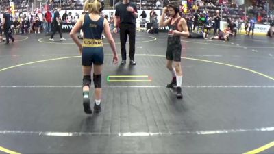 72 lbs Cons. Round 2 - Varen Finn, Algonac Mat Rats vs Andrew Carpentier, Pinckney WC