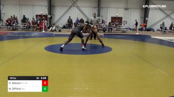 197 lbs Consi Of 8 #2 - Olamide Adeyeri, Williams vs Noah Giffard, Plymouth