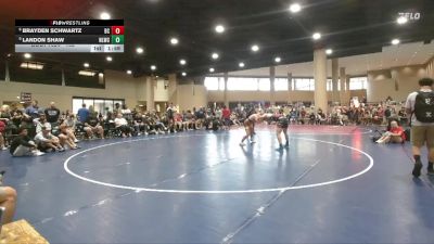 165 lbs Champ. Round 2 - Landon Shaw, Next Level Wrestling Club vs Brayden Schwartz, Baldwin County