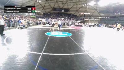 Boys 3A 150 lbs Semifinal - Jaysaun Scott, Evergreen (Vancouver) vs Quinton Ellison, Southridge