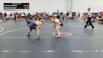 132 lbs Round 4 (6 Team) - Bronson Begley, Dayton Bandits vs Brayden Manning, Backyard Brawlers Gold