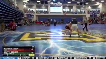 138 lbs Cons. Round 1 - Griffin Beckett, OTTAWA-GLANDORF vs Matthew Schum, ELIDA