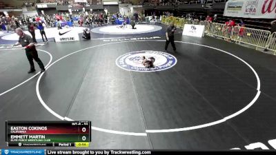 53 lbs Cons. Round 3 - Easton Cokinos, California vs Emmett Martin, Elite Force Wrestling Club