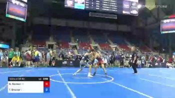 126 lbs Consi Of 64 #2 - Nathaniel Boreen, Wyoming vs Tristan Bremer, Idaho