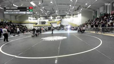 120 lbs Semifinal - Rene Cordero, Poway vs Anthony Strahm, Holtville