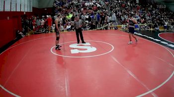 160 lbs Champ. Round 2 - Logan Noyes, Burgettstown Hs vs Moses Pinkevich, Southside