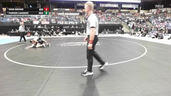 106 lbs 1st Place Match - Dion Brown, Hutchinson HS vs Parker Landers, Wichita-Bishop Carroll HS