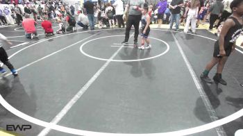 75 lbs Quarterfinal - Zarinity Shaver, Checotah Matcats vs Lawrence Hart, Pin-King All Stars