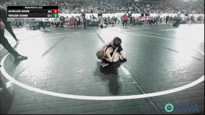 61 lbs Round Of 32 - Achilles Davie, Salina Wrestling Club vs Tracen Goins, G3 Grappling