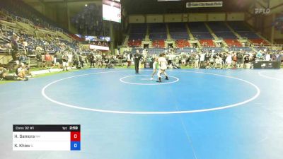 120 lbs Cons 32 #1 - Hunter Samora, New Mexico vs Kalani Khiev, Illinois