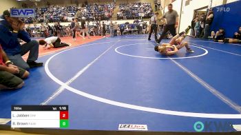 70 lbs Rr Rnd 1 - Logan Jabben, Caney Valley Wrestling vs Baron Brown, R.A.W.