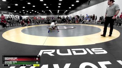 75 lbs Quarterfinals (8 Team) - Kamari Tate, PA Alliance vs Giovanni Nic, Burnett Trained