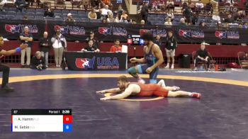 60 lbs Champ. Round 2 - Randon Miranda, Greco-Roman National Team vs Rhett Peak, Checkmate WC