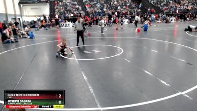 43 lbs Cons. Round 2 - Bryxton Schneider, CWO vs Joseph Sabata, Aurora Wrestling Club