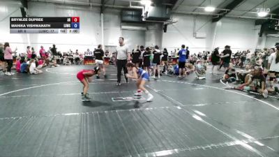 70 lbs Round 2 (4 Team) - Mahika Vishwanath, Level Up Wrestling Center vs Brynlee Dupree, AR-15