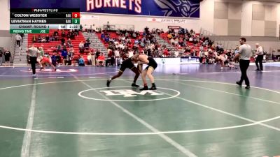 184 lbs Champ. Round 1 - Colton Webster, Randolph vs Leviathan Haynes, Randolph