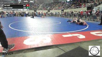 110 lbs Quarterfinal - Joe Hinz, Weatherford vs Cru Foster, Blanchard High School