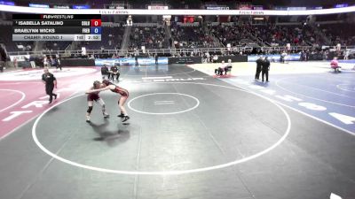 138 lbs Champ. Round 1 - Isabella Satalino, Columbia vs Braelynn Wicks, Fredonia