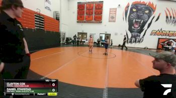 120+ Round 1 - Clayton Cox, Powell Wrestling Club vs Daniel Stamstad, Greybull Basin Athletic Club