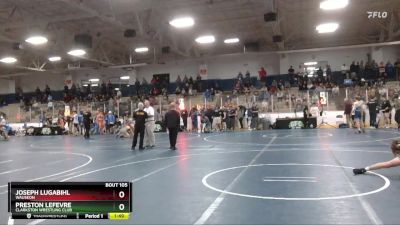 135 lbs Champ. Round 1 - Joseph Lugabihl, Wauseon vs Preston LeFevre, Clarkston Wrestling Club