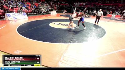 1A 215 lbs Cons. Round 1 - Brandon Turner, West Frankfort (Frankfort) vs Issac Coleman, Peoria Heights