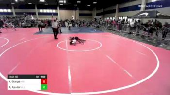 80 lbs Quarterfinal - Kemrie Grange, Ridgeline vs Aleia Apostol, So Cal Grappling