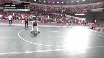 172 lbs Quarterfinal - Amelia Lueck, Wisconsin vs Bryn Schmidt, Aviators Wrestling