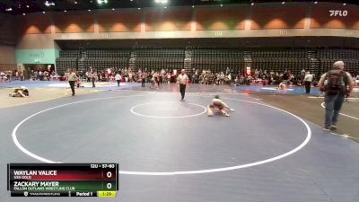 57-60 lbs Round 2 - Waylan Valice, USA GOLD vs Zackary Mayer, Fallon Outlaws Wrestling Club