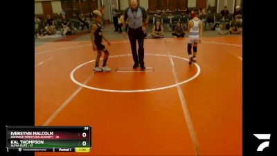 64 lbs Finals (8 Team) - Iversynn Malcolm, Donahue Wrestling Academy vs Kal Thompson, Alpha Elite