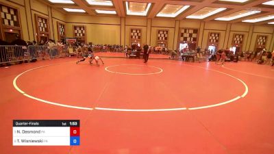 83 lbs Quarterfinal - Noah Desmond, Pa vs Tanner Wisniewski, Pa