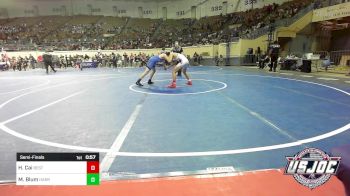 120 lbs Semifinal - Haolong Cai, Best Trained vs Mitchell Blum, Harrah Little League Wrestling