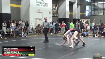 136 lbs Round 2 (16 Team) - Taylor Dawson, Illinois vs Hayden Bratland, Ankeny Girls Wrestling Club
