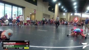 100 lbs Round 3 (4 Team) - Hayden Hauck, Lady Gator Dawgs vs Alayla Atkinson, Alabama Elite Misfits