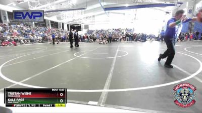 155-160 lbs Semifinal - Tristan Wiehe, Tonganoxie vs Kale Page, Linn County