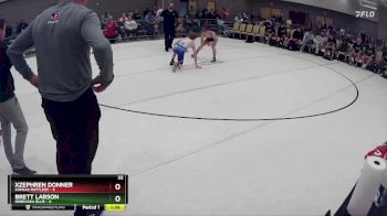 116 lbs Round 5 (8 Team) - Brett Larson, Nebraska Blue vs Xzephren Donner, Kansas Rattlers