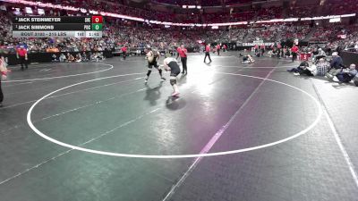 215 lbs Semis - Jack Simmons, Prairie Du Chien vs Jack Steinmeyer, Spring Valley/Elmwood