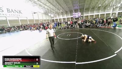 100 lbs Semis & Wb (16 Team) - Bennett Walsh, Mat Demons vs Evan Barnowski, Salem Elite Wrestling