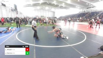 73 lbs Consi Of 8 #1 - Luke Millett, YV Wrestling vs Javen Garcia, Desert Dogs WC