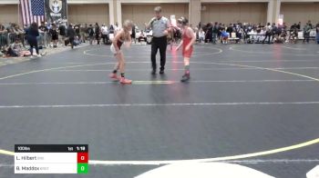 100 lbs Semifinal - Lawrence Hilbert, One Academy vs Bentley Maddox, Brothers Of Steel