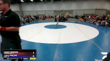 100 lbs Round 1 (8 Team) - Sandy Breeden, Missouri Fire vs Layla Phillips, Iowa