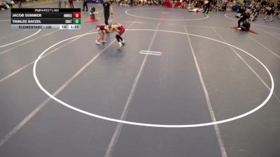 Elementary - 115 lbs Jacob Sommer, NRHEG vs Trinlee Batzel, Chatfield