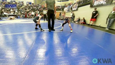 46 lbs Rr Rnd 3 - Stetson Manuel, Newkirk Takedown Club vs Hunter Larsen, Blue Devil Wrestling