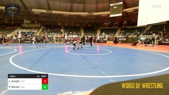 40 lbs 3rd Place - Laurel Arnott, Seymour Youth Wrestling Club vs Priscilla Garcia, Threshold