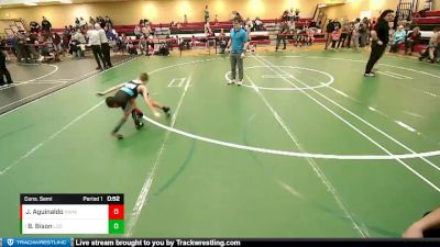 53 lbs Cons. Semi - Blade Bison, Ascend Wrestling Academy vs Jacob Aguinaldo, NWWC