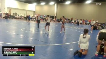 140 lbs Quarters & Wb (16 Team) - Carmelia Horn, Team Montana Gold vs Addison Flores, Indiana Smackdown Girls