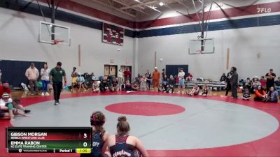 125 lbs Semifinal - Emma Rabon, KC Elite Training Center vs Gibson Morgan, Rebels Wrestling Club