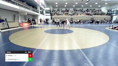 184 lbs Consi Of 8 #1 - Ayden Miller, Clarion vs Jack Cummings, Michigan