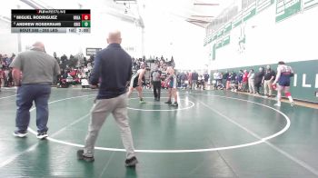 285 lbs Quarterfinal - Miguel Rodriguez, Bristol Eastern vs Andrew Rosekrans, Griswold/Wheeler