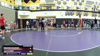 126 lbs Quarterfinal - Grayson Baumann, Maurer Coughlin Wrestling Club vs Gavyn Kemp, Contenders Wrestling Academy