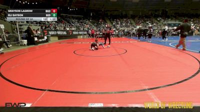 64 lbs Round Of 64 - Grayson LaGrow, Massa's Maniacs vs Eli Sayson, Nashville Catholic Wrestling